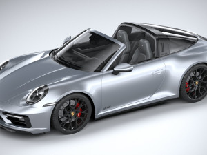 Porsche 911 Targa 4GTS 2022 3D Модель