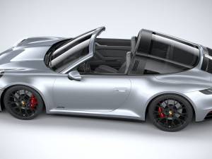 Porsche 911 Targa 4GTS 2022 3D Модель