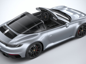Porsche 911 Targa 4GTS 2022 3D Модель