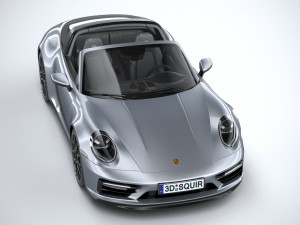 Porsche 911 Targa 4GTS 2022 3D Модель