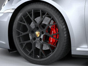 Porsche 911 Targa 4GTS 2022 3D Модель