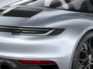 Porsche 911 Targa 4GTS 2022 3D Модель