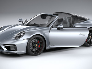 Porsche 911 Targa 4GTS 2022 3D Модель