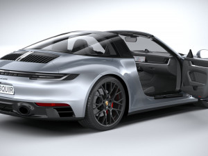 Porsche 911 Targa 4GTS 2022 3D Модель