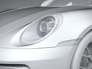 Porsche 911 Targa 4GTS 2022 3D Модель