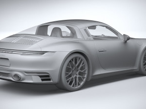Porsche 911 Targa 4GTS 2022 3D Модель