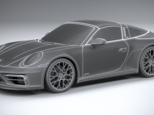 Porsche 911 Targa 4GTS 2022 3D Модель