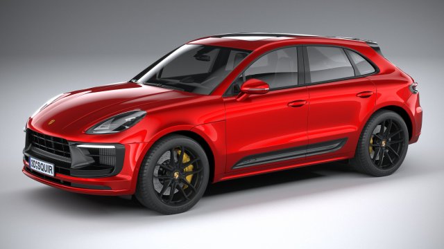 Porsche Macan GTS 2022 3D 모델 .c4d .max .obj .3ds .fbx .stl .blend