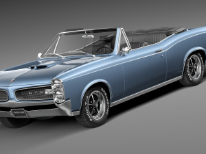 Pontiac GTO 1966 Convertible 3D Model