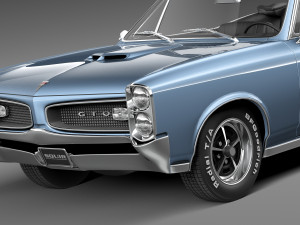 Pontiac GTO 1966 Convertible 3D 모델