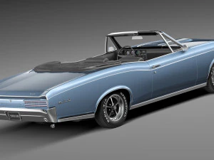 Pontiac GTO 1966 Convertible 3D Model