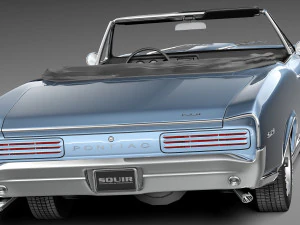 Pontiac GTO 1966 Convertible 3D Model