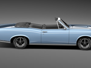 Pontiac GTO 1966 Convertible 3D 모델