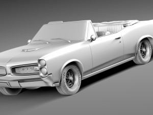 Pontiac GTO 1966 Convertible 3D 모델