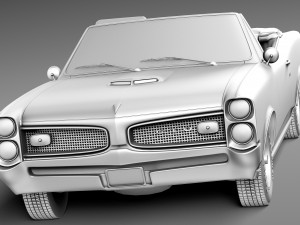 Pontiac GTO 1966 Convertible 3D 모델