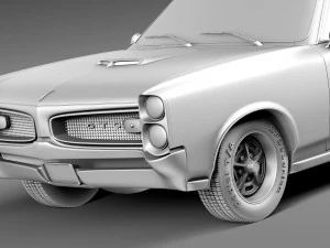 Pontiac GTO 1966 Convertible 3D Model