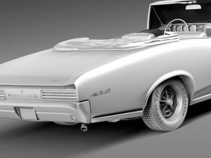 Pontiac GTO 1966 Convertible 3D Model