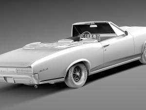 Pontiac GTO 1966 Convertible 3D 모델