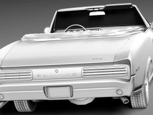 Pontiac GTO 1966 Convertible 3D Model