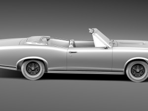 Pontiac GTO 1966 Convertible 3D 모델