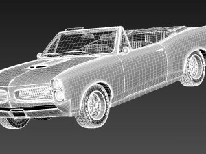 Pontiac GTO 1966 Convertible 3D 모델