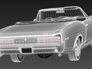 Pontiac GTO 1966 Convertible 3D 모델