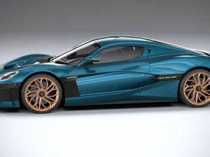 Rimac Nevera 2022 lowpoly 3D Model