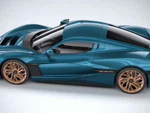 Rimac Nevera 2022 lowpoly 3D Model