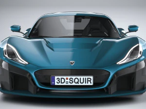 Rimac Nevera 2022 lowpoly 3D Model