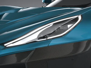 Rimac Nevera 2022 lowpoly 3D Model