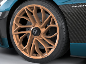 Rimac Nevera 2022 lowpoly 3D Модель
