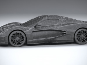 Rimac Nevera 2022 lowpoly 3D Модель