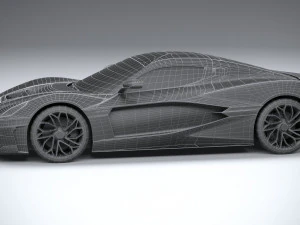 Rimac Nevera 2022 lowpoly 3D Model