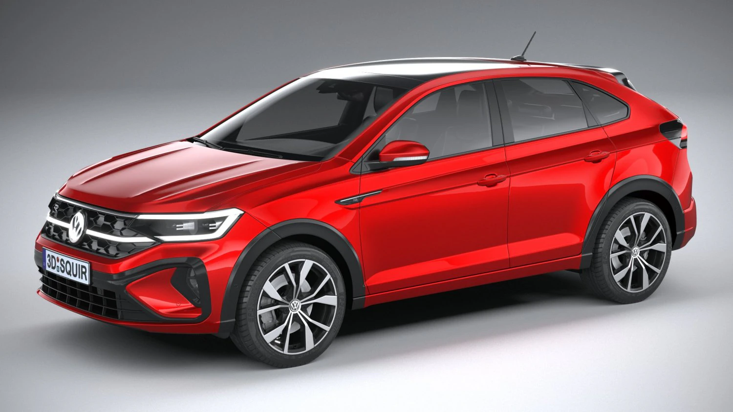 Volkswagen Taigo R 2022 3D Model .c4d .max .obj .3ds .fbx .stl .blend