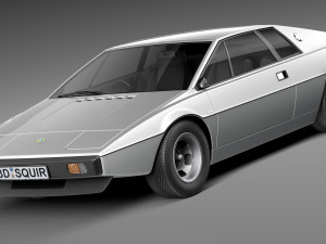 Lotus Esprit S1 1976-1980 Modelo 3D