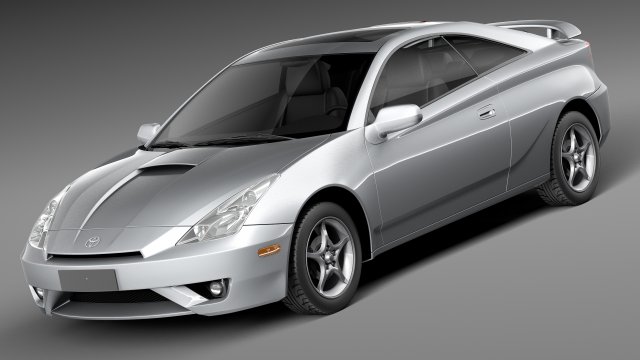 Toyota Celica VII 1999-2005 Modèle 3D .c4d .max .obj .3ds .fbx .stl .blend 
