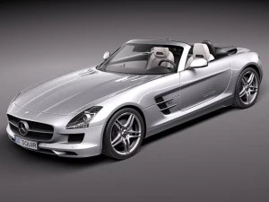 Mercedes-Benz SLS 2012 Descapotable Modelo 3D
