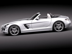 Mercedes-Benz SLS 2012 Convertible 3D Model