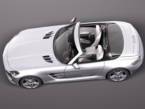 Mercedes-Benz SLS 2012 Convertible 3D Model