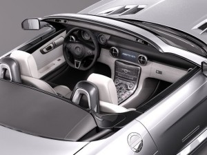 Mercedes-Benz SLS 2012 Convertible 3D Model