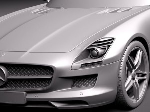 Mercedes-Benz SLS 2012 Convertible 3D Model