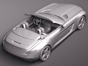 Mercedes-Benz SLS 2012 Convertible 3D Model