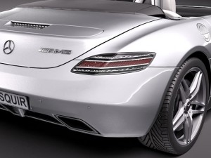 Mercedes-Benz SLS 2012 Convertible 3D Model