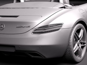 Mercedes-Benz SLS 2012 Convertible 3D Model
