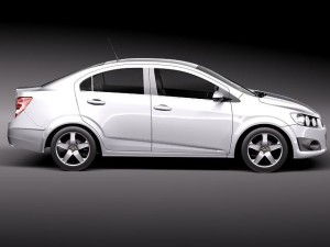 Chevrolet Aveo Sonic Sedan 2012 Modello 3D