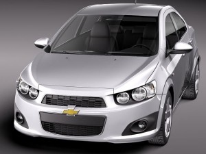 Chevrolet Aveo Sonic Sedan 2012 Modello 3D