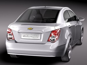 Chevrolet Aveo Sonic Sedan 2012 Modello 3D