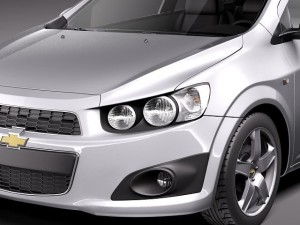 Chevrolet Aveo Sonic Sedan 2012 Modello 3D
