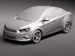 Chevrolet Aveo Sonic Sedan 2012 3D Model