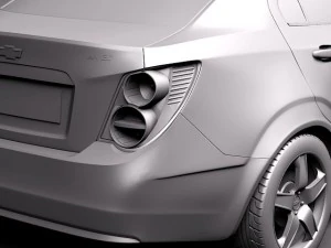 Chevrolet Aveo Sonic Sedan 2012 3D Model